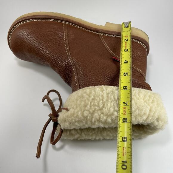 Duckfeet Arhus Boots Shearling Lined Crepe Sole Leather Size 43, Mens 9.5-10 - Picture 5 of 11
